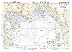 ヨット・モータボート用参考図(Yチャート)　H-171W　「東京－千葉」