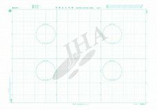 位置記入用図 緯度 22°20'～30°00'