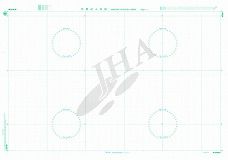 位置記入用図 緯度 43°30'～46°05'