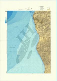 雄冬岬 (海底地形図)