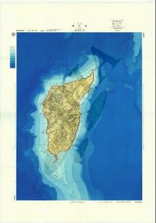 奥尻島 (海底地形図)