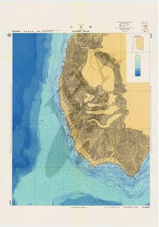 白神岬 (海底地形図)