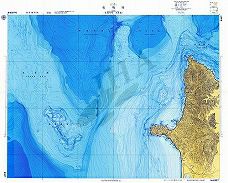 竜飛埼 (海底地形図)