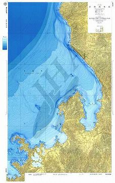 若狭湾東部 (海底地形図)