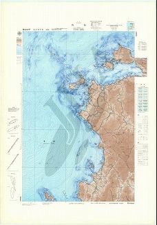 角島 (海底地形図)