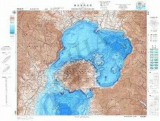 鹿児島湾北部 (海底地形図)