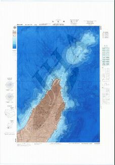 知床岬 (海底地形図)