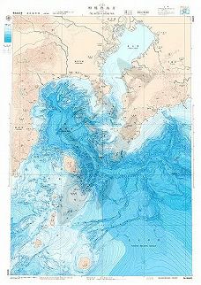 相模湾南方(海底地形図)