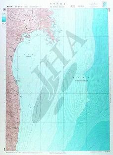 金華山南方(海底地形図)