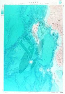 奥尻島付近(海底地形図)