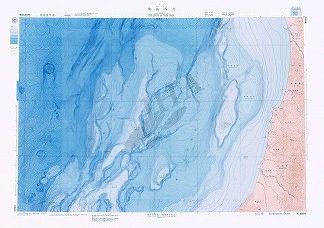 飛島西方(海底地形図)