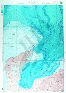 能登半島東方(海底地形図)