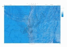 沖ノ鳥島南方(海底地形図)