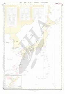 日本近海演習区域一覧図