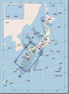 航空路図 日本南部(大阪～奄美) [8800] | 海図ネットショップ | 日本 
