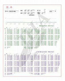 実日出没時刻表B(デジタル)