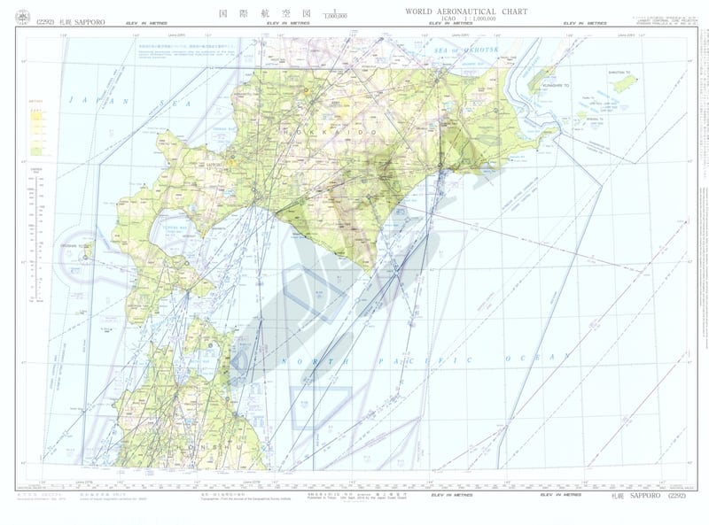 国際航空図 札幌 - ウインドウを閉じる