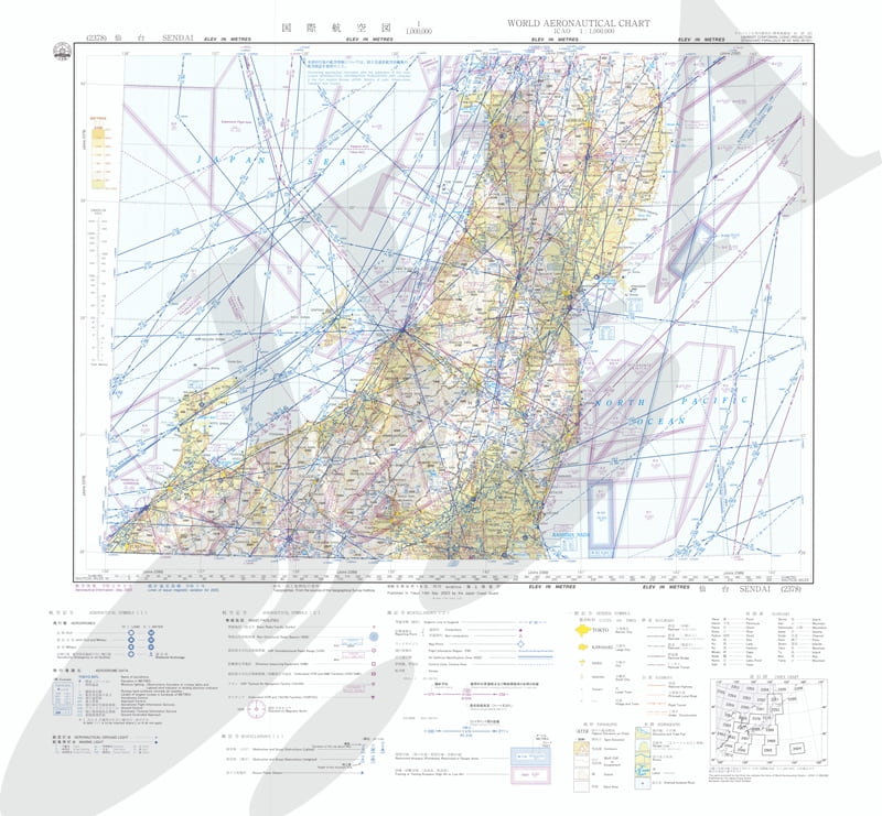 国際航空図 仙台 - ウインドウを閉じる