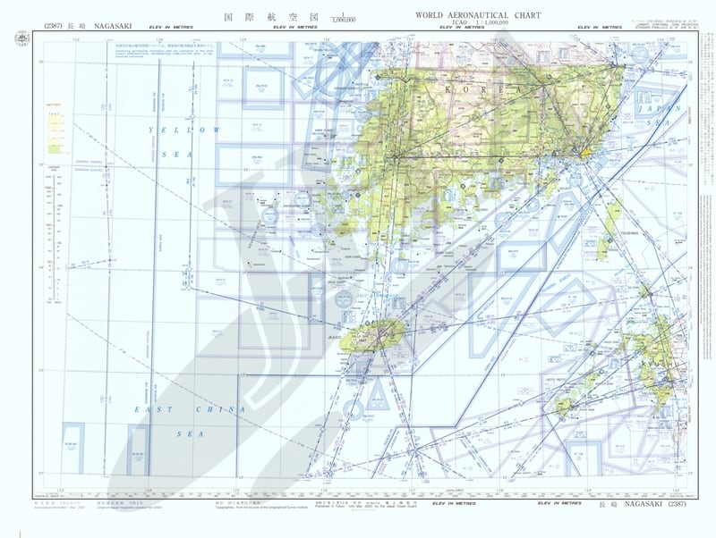 国際航空図 長崎 - ウインドウを閉じる