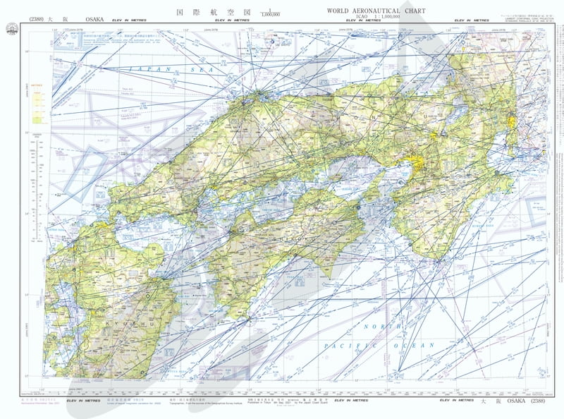 国際航空図 大阪 - ウインドウを閉じる