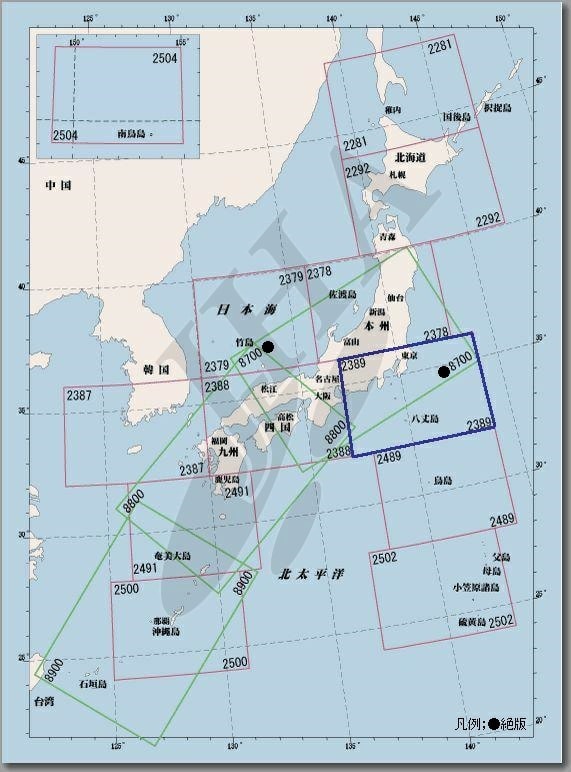 国際航空図 東京 - ウインドウを閉じる