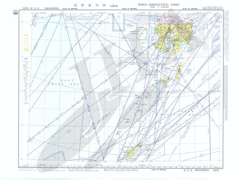 国際航空図 鹿児島 - ウインドウを閉じる