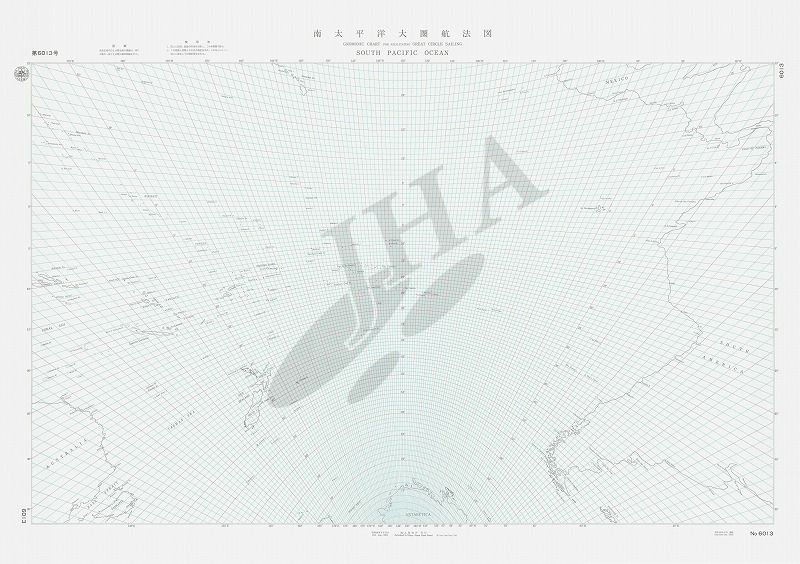 南太平洋大圏航法図 - ウインドウを閉じる