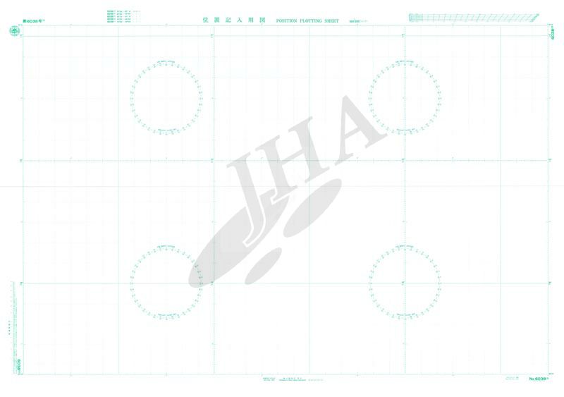 Position Plotting Sheet 38deg 15sec - 41deg 05sec (Lat N or S) - ウインドウを閉じる