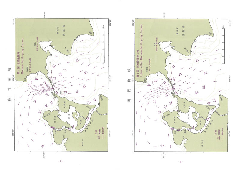 鳴門海峡潮流図 - ウインドウを閉じる