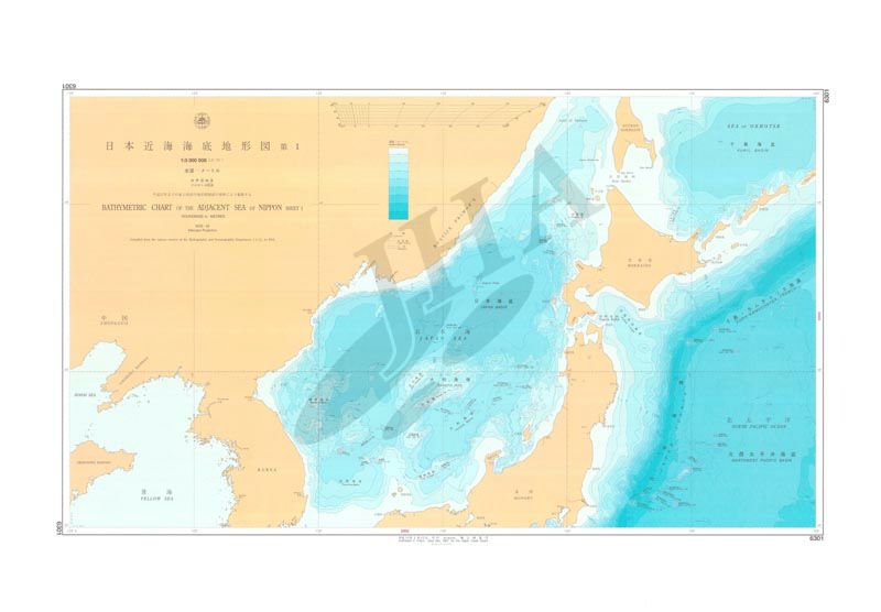 日本近海海底地形図 第１ - ウインドウを閉じる