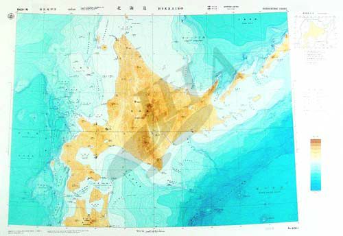 北海道(海底地形図) - ウインドウを閉じる