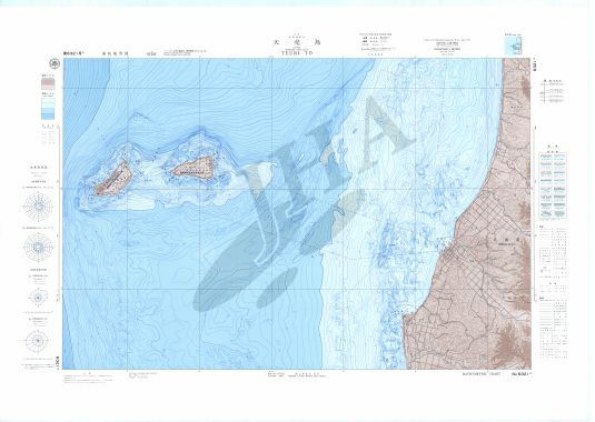 天売島 (海底地形図) - ウインドウを閉じる