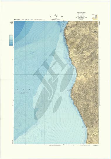 雄冬岬 (海底地形図) - ウインドウを閉じる