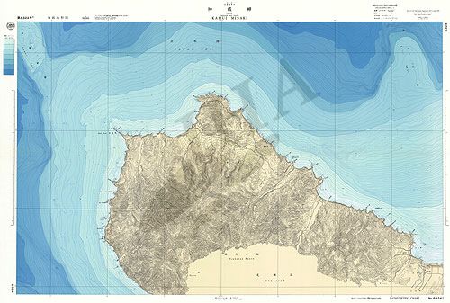 神威岬 (海底地形図) - ウインドウを閉じる