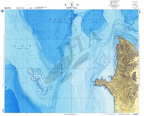 竜飛埼 (海底地形図) - ウインドウを閉じる