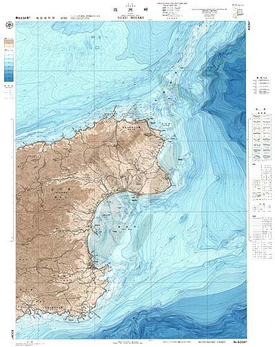 珠洲岬 (海底地形図) - ウインドウを閉じる