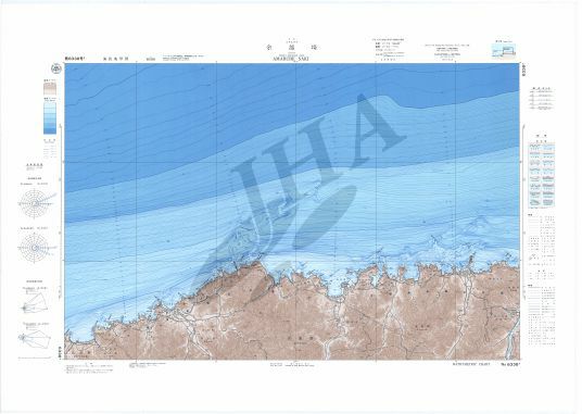 余部埼 (海底地形図) - ウインドウを閉じる