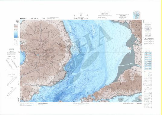 島原湾 (海底地形図) - ウインドウを閉じる