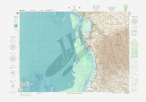 阿久根 (海底地形図) - ウインドウを閉じる