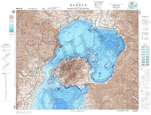 鹿児島湾北部 (海底地形図) - ウインドウを閉じる