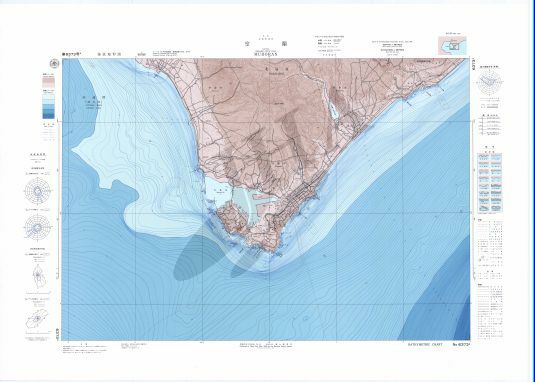 室蘭 (海底地形図) - ウインドウを閉じる