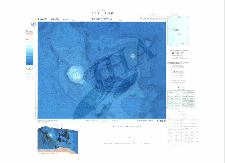 ベヨネース列岩 (海底地形図) - ウインドウを閉じる