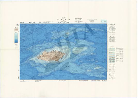 与那国島 海底地形図 海図ネットショップ 日本水路協会 与那国島 海底地形図 海図ネットショップ 日本水路協会