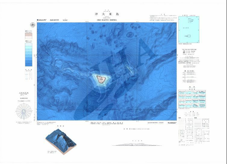 沖大東島 (海底地形図) - ウインドウを閉じる