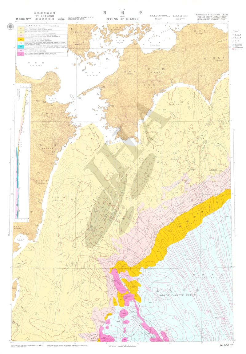 四国沖(海底地質構造図) - ウインドウを閉じる