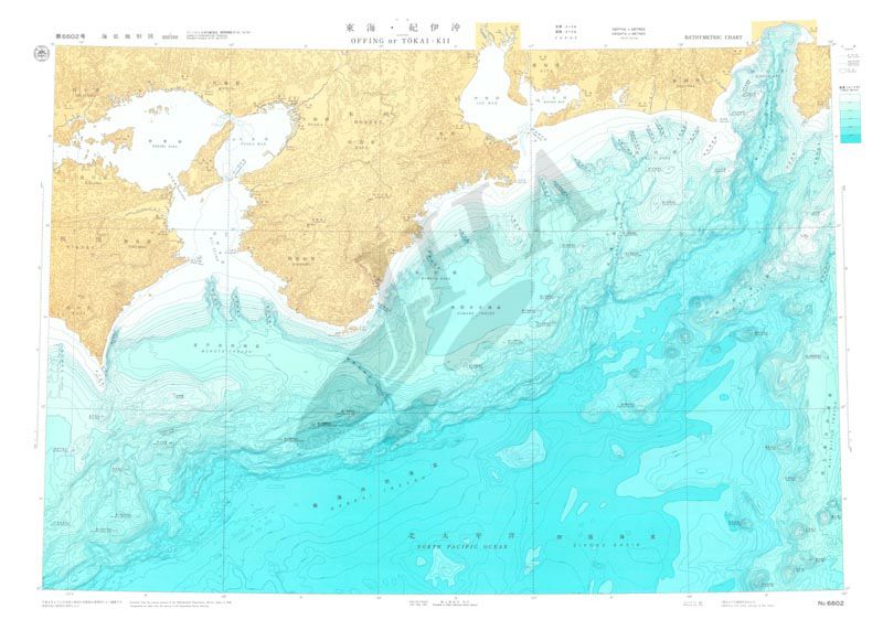 東海・紀伊沖(海底地形図) - ウインドウを閉じる