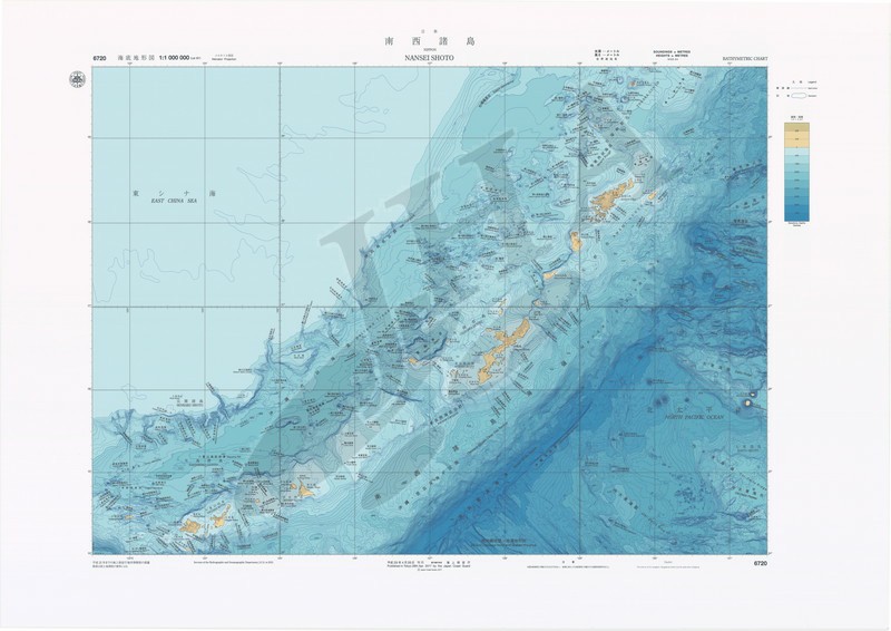 南西諸島(海底地形図) - ウインドウを閉じる