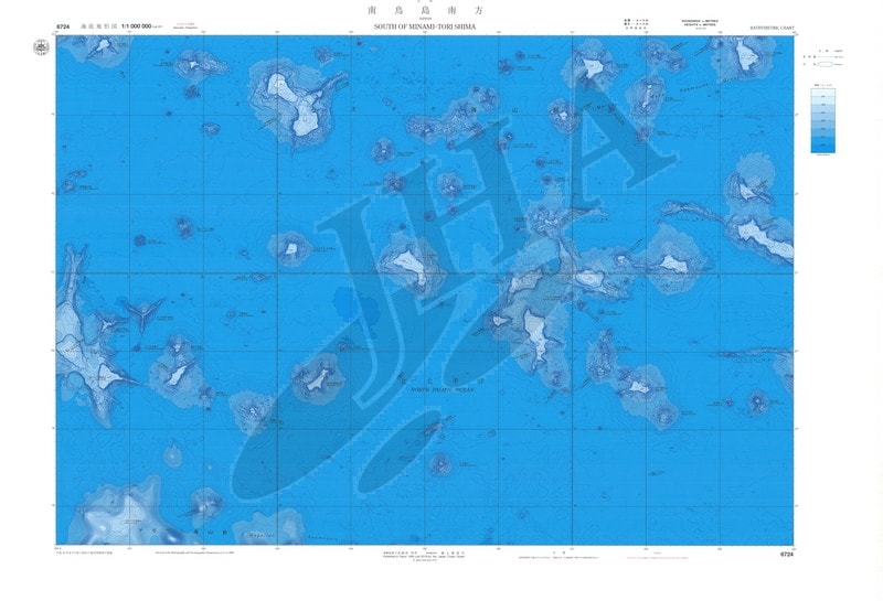 南鳥島南方(海底地形図) - ウインドウを閉じる