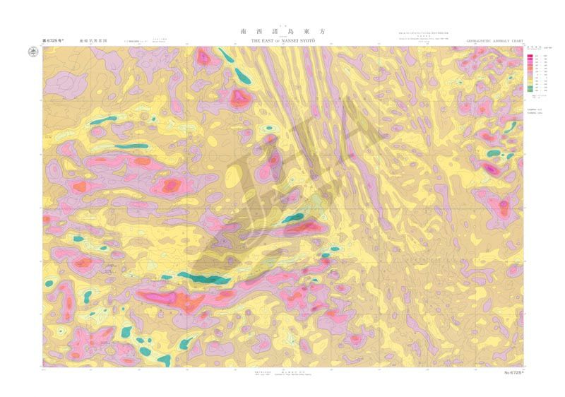 南西諸島東方(地磁気異常図) - ウインドウを閉じる