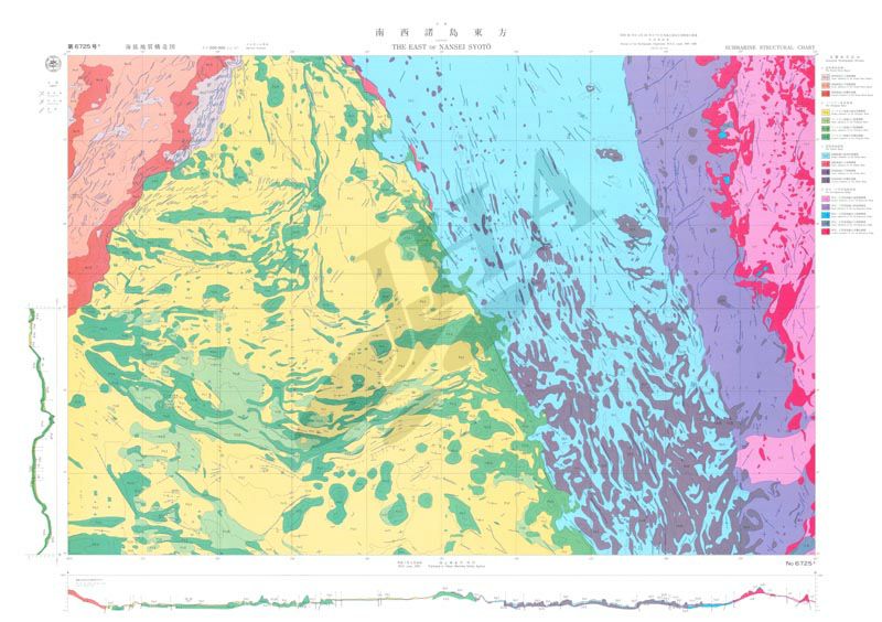 南西諸島東方(海底地質構造図) - ウインドウを閉じる